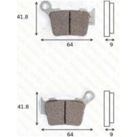 disk brake pads MCB 743 SI ABE approved