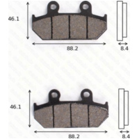 Bremsklötze Scheibenbremsbeläge MCB 751 mit ABE