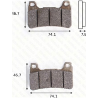 disk brake pads MCB 755 CRQ ECE R90 homologated