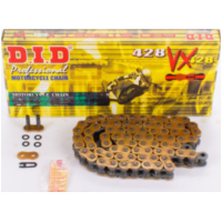 X-ring reinforced chain VX, G&B, 428, 118 with clip lock / usable up to 22kW (30HP) / up to 250cc