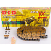 X-ring reinforced chain VX, G&B, 428, 126 with clip lock / usable up to 22kW (30HP) / up to 250cc