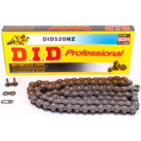 D.I.D reinforced chain NZ, 520, 120 with clip lock / usable for offroad drive up to 74kW (100HP) / up to 1000cc
