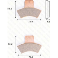 disc brake pad MCB 762 SI homologated