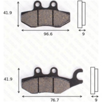 disc brake pad MCB 771 homologated