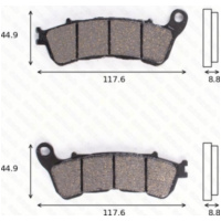 Bremsklötze Scheibenbremsbeläge MCB 776 SH mit ABE