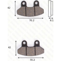 Bremsklötze Scheibenbremsbeläge MCB 779 mit ABE