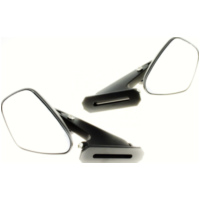 SHIN YO Aluminium fairing mirror, adjustable stem, black, pair