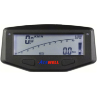 ACE-1600 speedometer, tachometer, temperature and fuel gauges, black