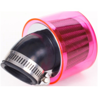 air filter Air-System metal gauze filter 35mm 45° carburetor connection red shield