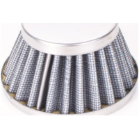 air filter Power Shorty 44-58mm carburetor connection chrome