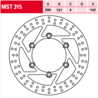 brake disc, fixed MST 315