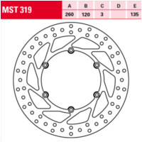 brake disc, floating MSW 319