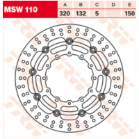 brake disc, floating MSW 110