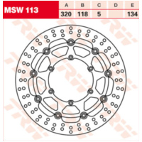 brake disc, floating MSW 113