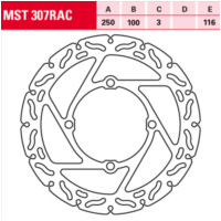 brake disc fixed Racing MST 307 RAC