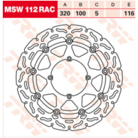 Bremsscheibe schwimmend Racing MSW112RAC