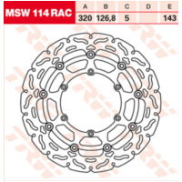 brake disc floating Racing MSW114RAC