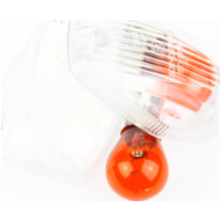 indicaror glass transparent/orange lamp, pair for: HONDA ´99-04, homologated