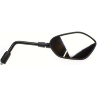 Mirror right black M10 right hand thread (single)