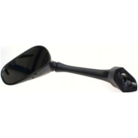 Mirror left black M6 right hand thread (single)