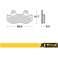 Bremsbeläge for YFZ450 '06-13 + YFZ450R '09-20
