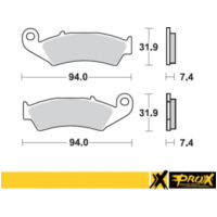 Bremsbeläge for CR125/250/500 '87-94