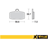 Bremsbeläge for KTM85SX '12-20 + Freeride 350 '12-17