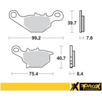 Bremsbeläge für RM80/85 '96-04