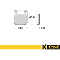 Bremsbeläge for KX65 '00-20 + RM65 '03-05 35500238