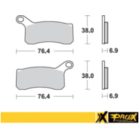 Bremsbeläge for KTM450/505/525SX-XC ATV '08-12