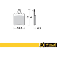 Bremsbeläge for KTM65SX '00-03