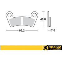 Bremsbeläge for Polaris 450/525 Outlaw '08-11