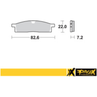 Bremsbeläge for YZ80/85 '93-20 + TT-R125 '00-16