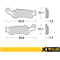 Bremsbeläge for YZ125/250 '08-20 + YZ250F/450F '08-20