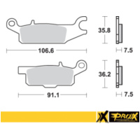 Bremsbeläge for YFM250R Raptor '08-13 (Left) + YFM700F