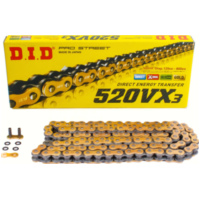 chain X-ring VX3, 520, 96 G&B with rivet lock / usable up to 96kW (130HP) / up to 750cc