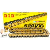 chain X-ring VX3, 520, 104 G&B with rivet lock / usable up to 96kW (130HP) / up to 750cc