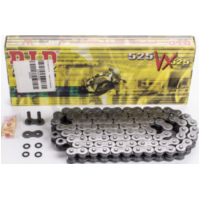 Kette X-Ring verstärkt VX, 525, 96, Schwarz mit Hohlnietschloß / nutzbar bis 96kW (130PS) / bis 1000ccm