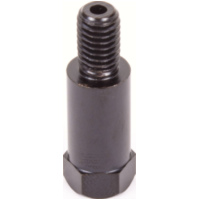 Mirror adapter black 8 mm left thread out - 8 mm right thread inside