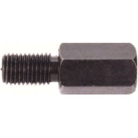 Adapter 10mm outer thread left turning/ 10mm inner thread(mirror) left turning thread - black
