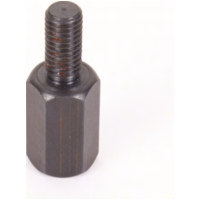 Adapter 8 mm outer thread right turning/ 8 mm inner thread(mirror) right turning thread - black