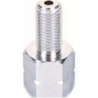 Mirror adapter chrome 10mm right thread out - 10mm left thread inside