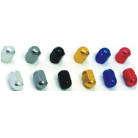 Valve cap aluminium blue