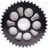 PBR aluminium rear sprocket hard anodized smoke grey DUC748/916/996 520T 37Z incl. Teflon ring