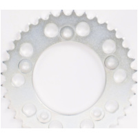 PBR aluminium rear sprocket hard anodized smoke grey 525 - 37T