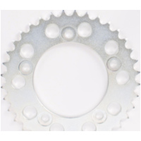 PBR aluminium rear sprocket hard anodized smoke grey 525 - 44T