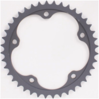 aluminium rear sprocket hard anodized smoke grey 43T 525