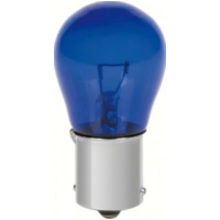 Blau gefärbtes Glasss, Lampe 1 Glühfaden 21W BA15S