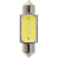 12V Mega-Led 5 - 2 super chips + 3 chips - (C5W) - 12x36 mm - SV8,5-8 - 1 pcs - D/Blister - White - Built-in resistor