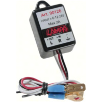 Electronic flasher device for LED indicators 6/12/24V